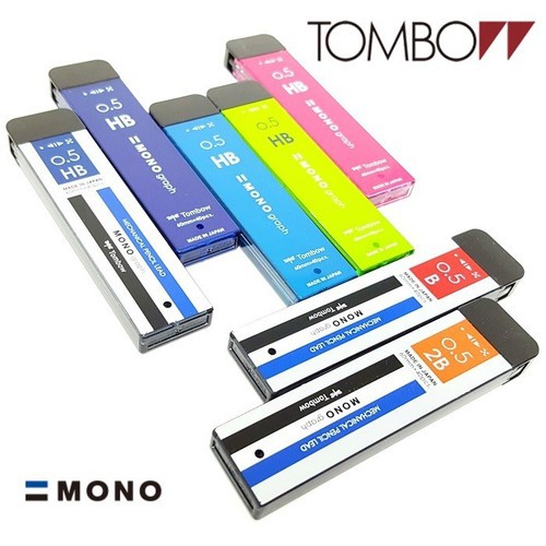 Ngòi chì bấm Tombow MONO Graph - Tuýp 40 ngòi 0.3mm/0.5mm