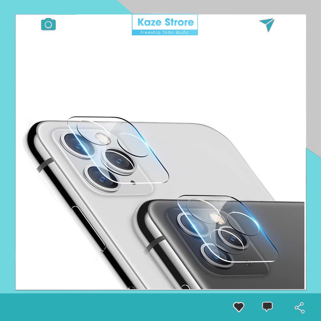Kính cường lực bảo vệ Camera Iphone 8/8plus/plus/x/xsmax/11/11promax/12/12promax - Kaze Store