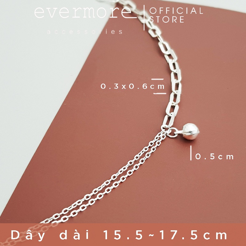 Vòng tay bạc EVERMORE, lắc tay bạc ta bi xích Vera cá tính, minimalism - L029