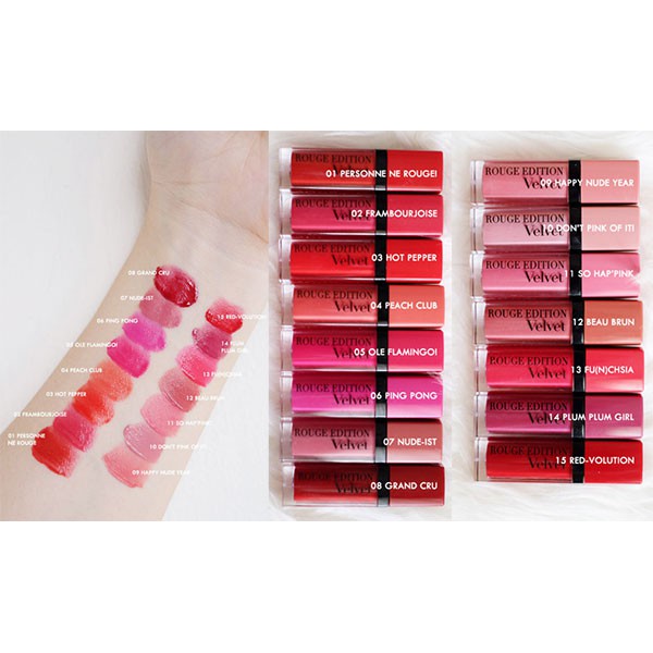 Son kem lì Bourjois rouge edition velvet