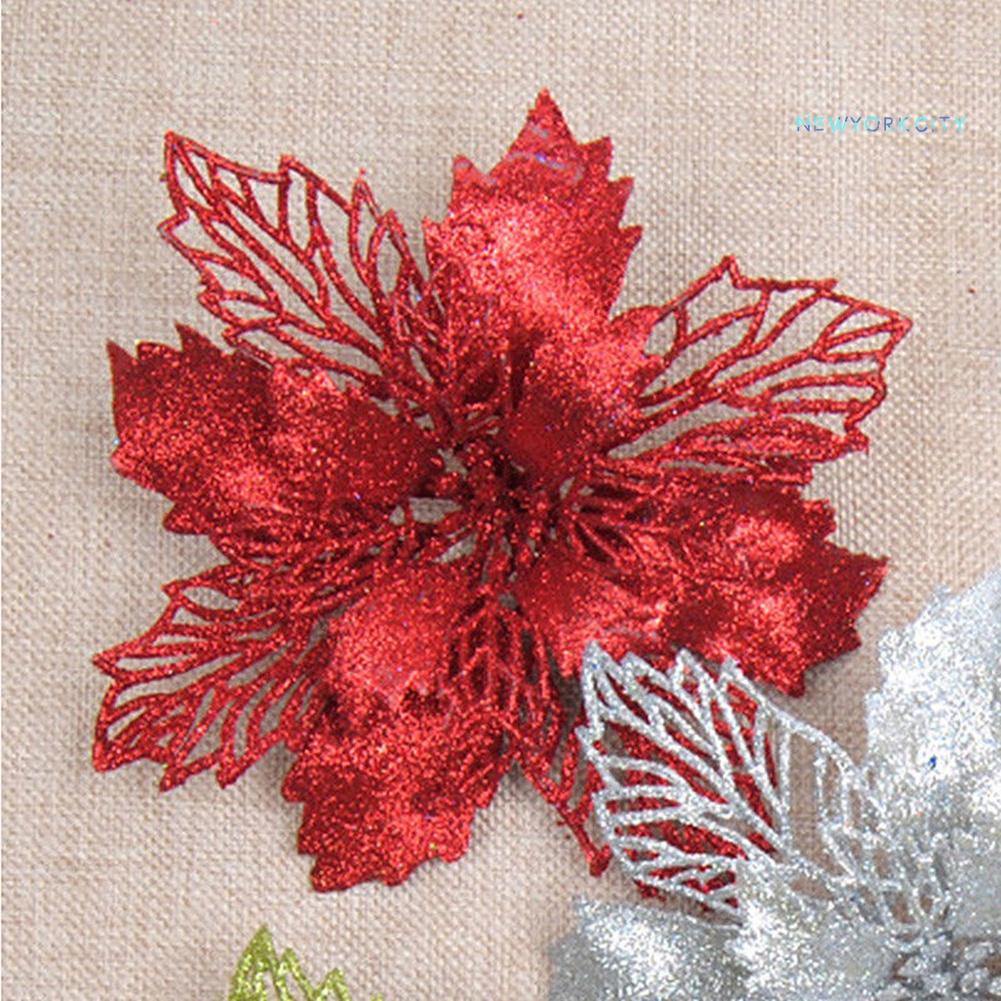 Cây Hoa Giả Bằng Nhựa Trang Trí Giáng Sinh