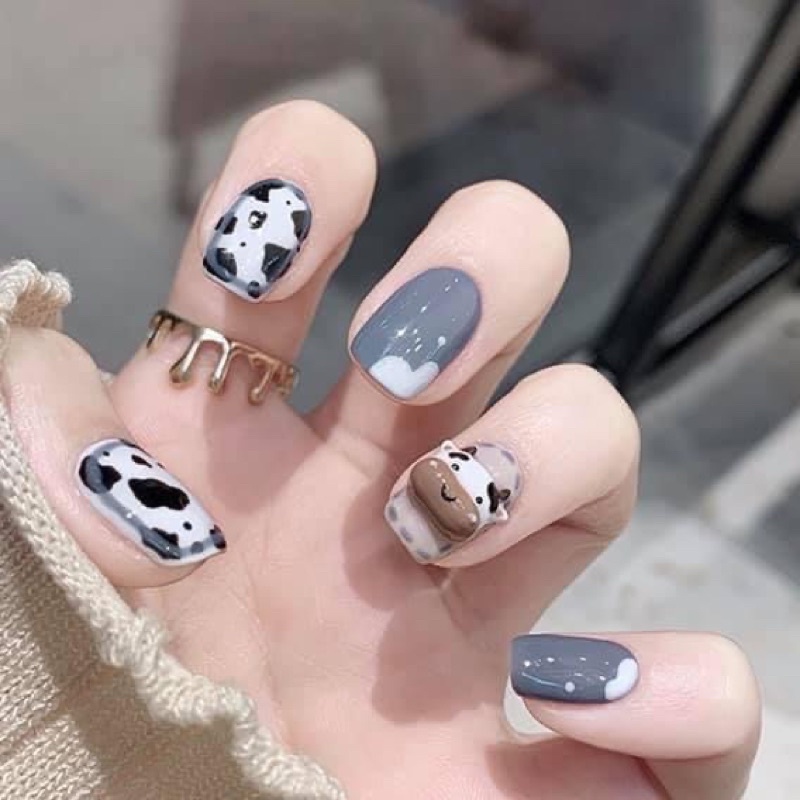 Khuôn bò sữa làm nail