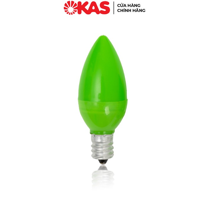 Bộ 2 bóng đèn LED quả nhót, đèn thờ OKAS QN 4 màu