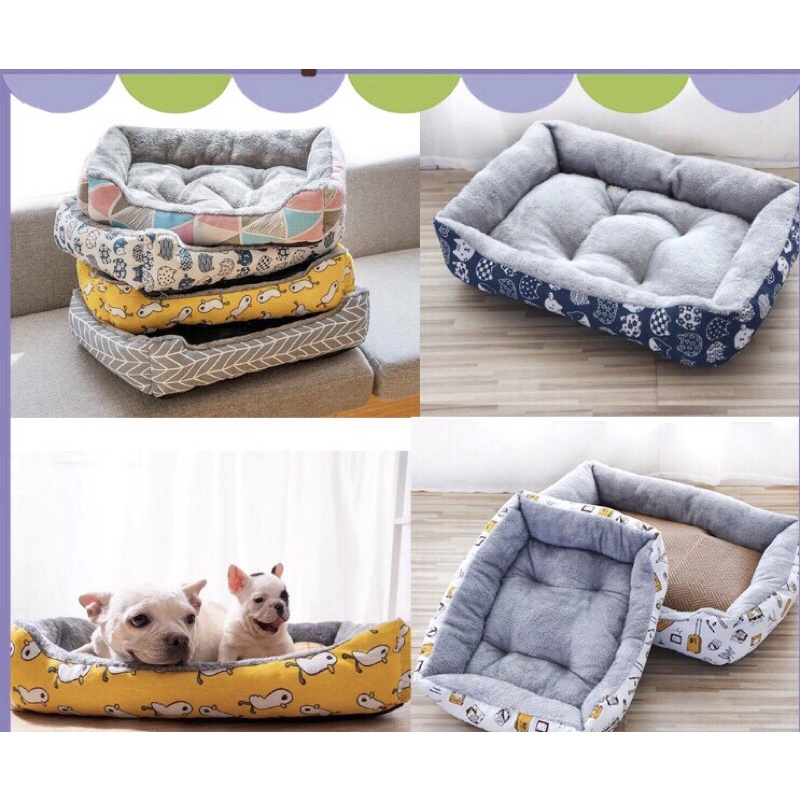 ổ nệm chó mèo 40x50x15cm (màu ngẫu nhiên)