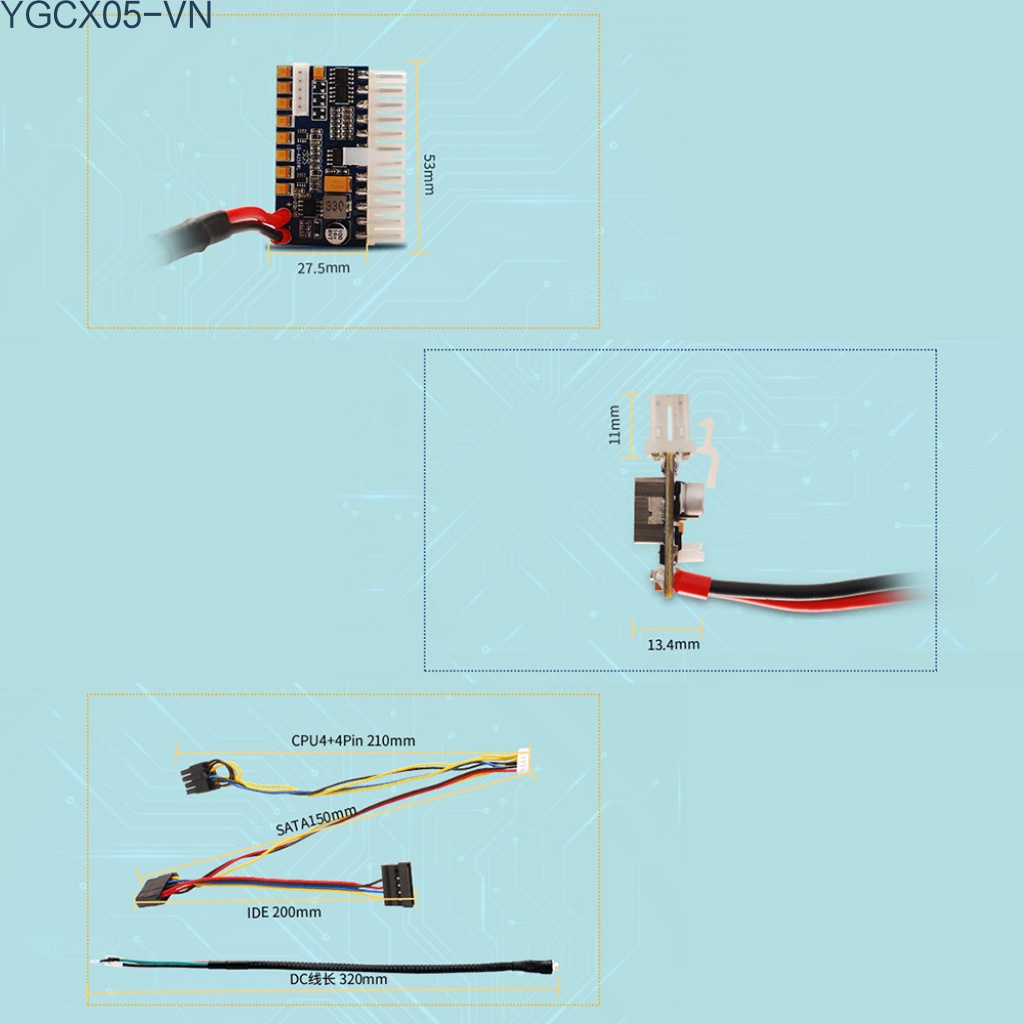 Mô Đun Cung Cấp Nguồn Dc Sang Atx Dc 12v 250w 24pin Psu Cho Máy Tính | BigBuy360 - bigbuy360.vn