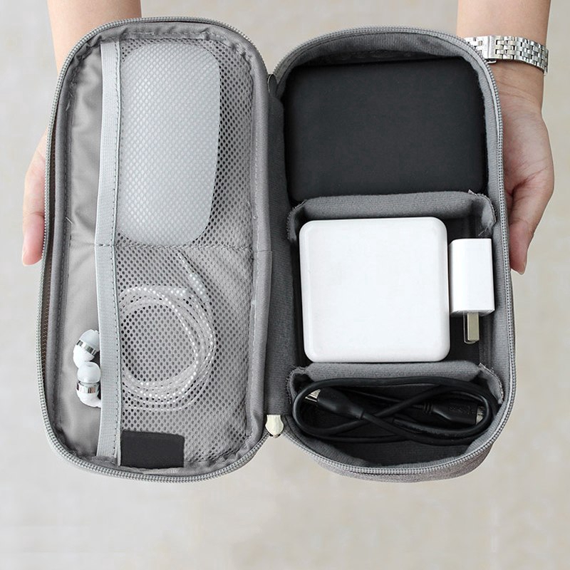 Túi đựng dây cáp sạc , điện thoại bằng vải Oxford thời trang