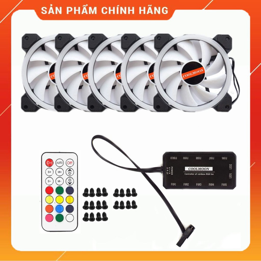 Bộ FAN RGB COOLMOON V2 (Tùy Chọn Bộ Fan) | BigBuy360 - bigbuy360.vn