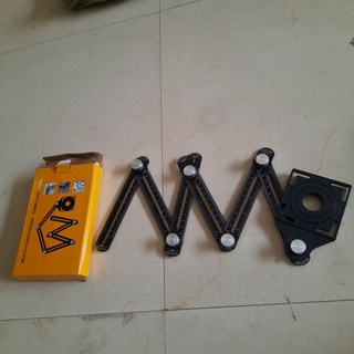 Thước đo định vị 6 khúc đo lỗ gạch đa năng