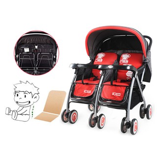 Xe đẩy đôi 1 chiều, 3 tư thế Baobaohao 703