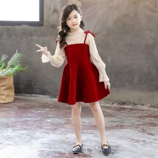 Váy nhung cho bé