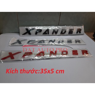Tem logo chữ nổi 3D XPANDER trang trí xe ô tô