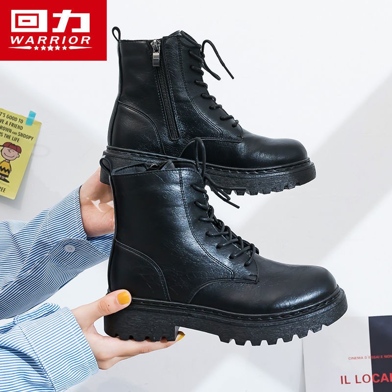 Rút lại cửa hàng đầu chính thức Martin boots dành cho phụ nữ mùa thu 2020 mới thời trang giày bốt ngắn kiểu Anh đ