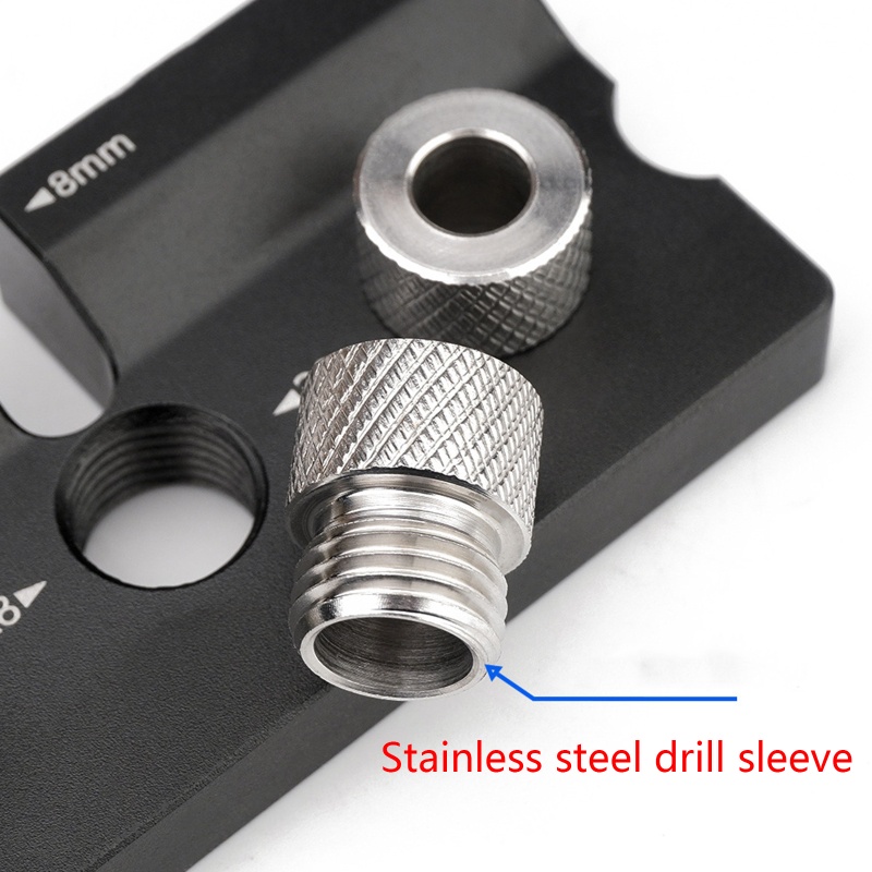 Dụng Cụ Định Vị Lỗ Khoan Bằng Hợp Kim Nhôm 8mm 10mm 3 Trong 1 Chuyên Dụng