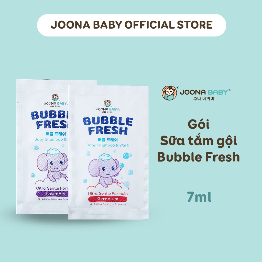 Sữa tắm gội Bubble Fresh cho bé Joona Baby Hàn Quốc - gói 7ml