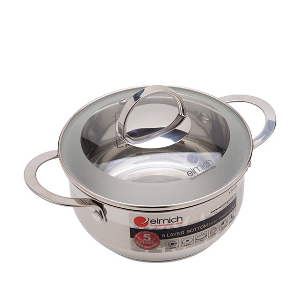 Nồi elmich inox 304 celestine 18CM, 20CM, 22CM, 24CM,28CM 5275