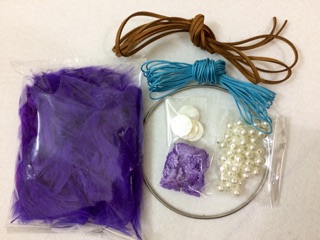 Set nguyên liệu làm dreamcatcher