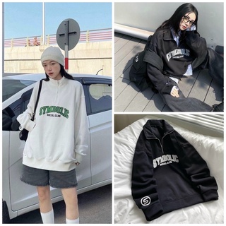 Áo Nỉ Ngoại Cổ Cao Sym JOLIE Unisex 🌸 Sweater form rộng tay bồng kiểu dáng oversize 3158 hoodie hàn quốc 🌸