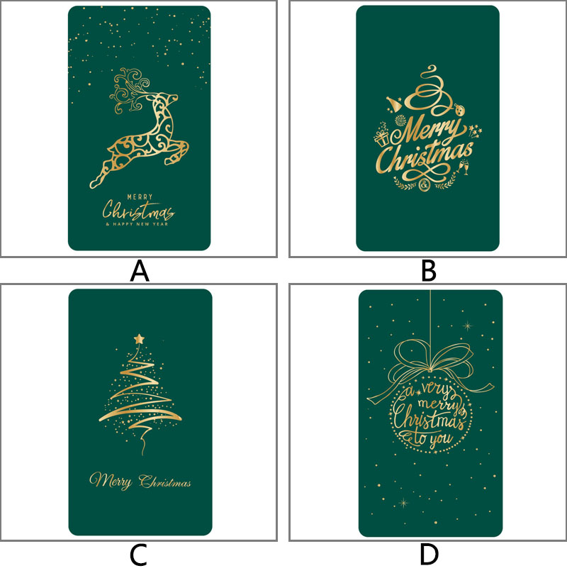 [New Arrival]Creative Bronzing Christmas Thanksgiving Card Superior Quality  Birthday Wishes​​DIY Small Cards with Envelope