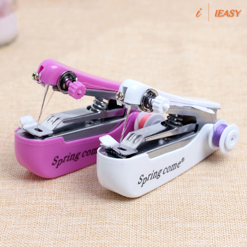 IE❤Hand-held Sewing Machine Mini Home Manual Small Portable Pocket Travel Essential