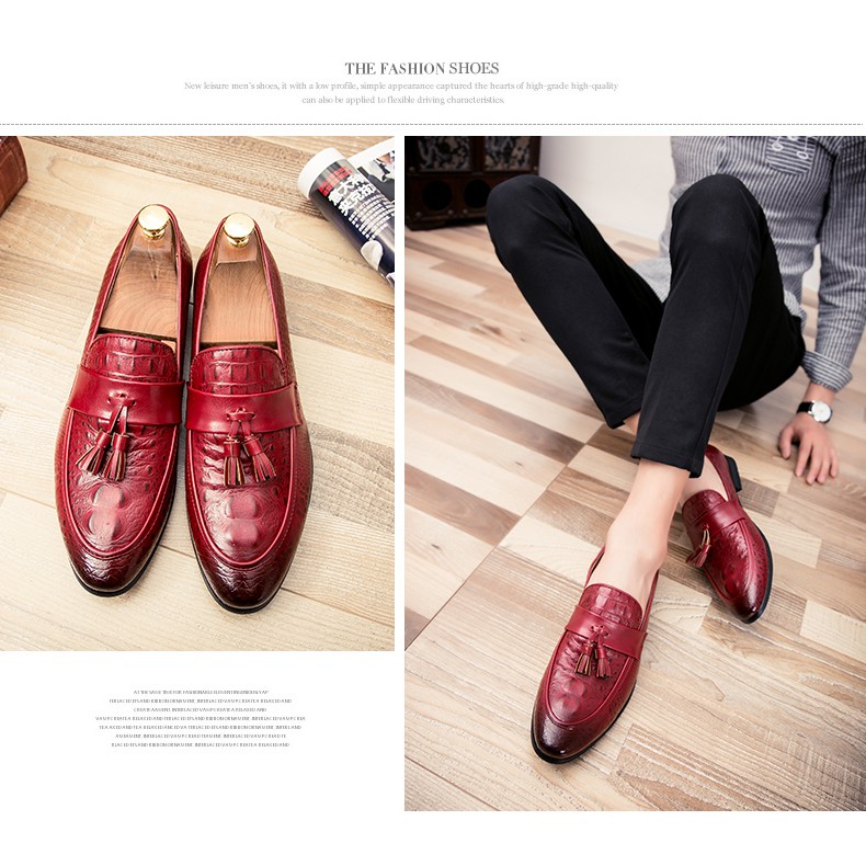 Giày lười nam vân cá xấu thời trang của Mr. Europe (Có ảnh feed back) | BigBuy360 - bigbuy360.vn