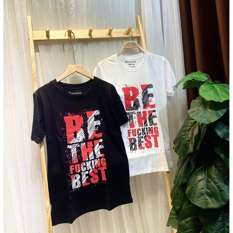 [Mã 11FASHIONSALE1 giảm 10K đơn 50K] Áo thun giấy from rộng in chữ Be tay ngắn cổ tròn | BigBuy360 - bigbuy360.vn