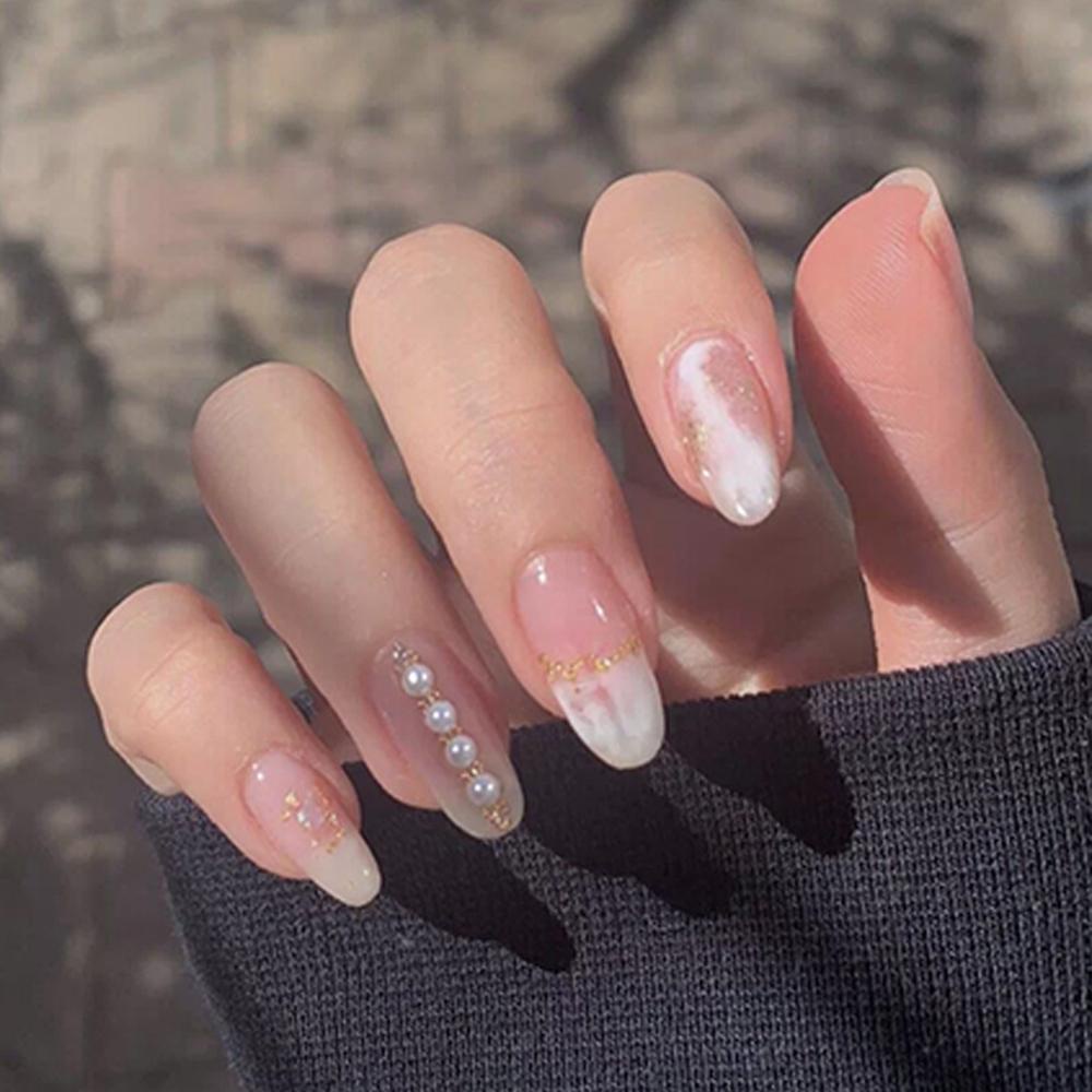 MIHAN1 Hộp 24 Móng Tay Giả Thời Trang