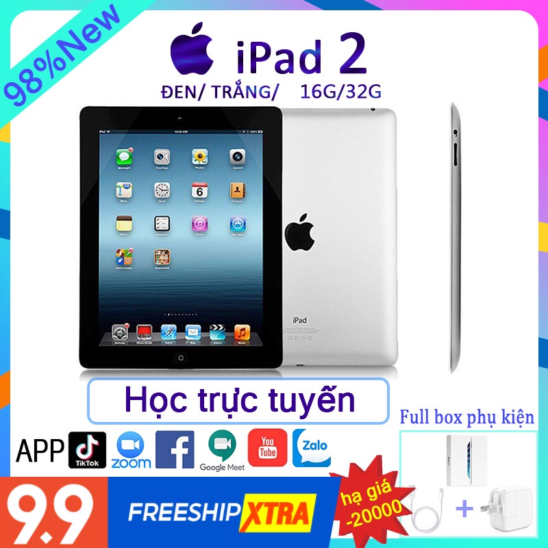 Apple ipad 2 máy tính bảng Chính Hãng Apple Bản Wifi 16G/32G Quốc tế;  Bảo hành 12 tháng