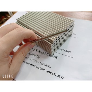 100 viên nam châm 5x1.5mm, nam châm đất hiếm lực hút mạnh.