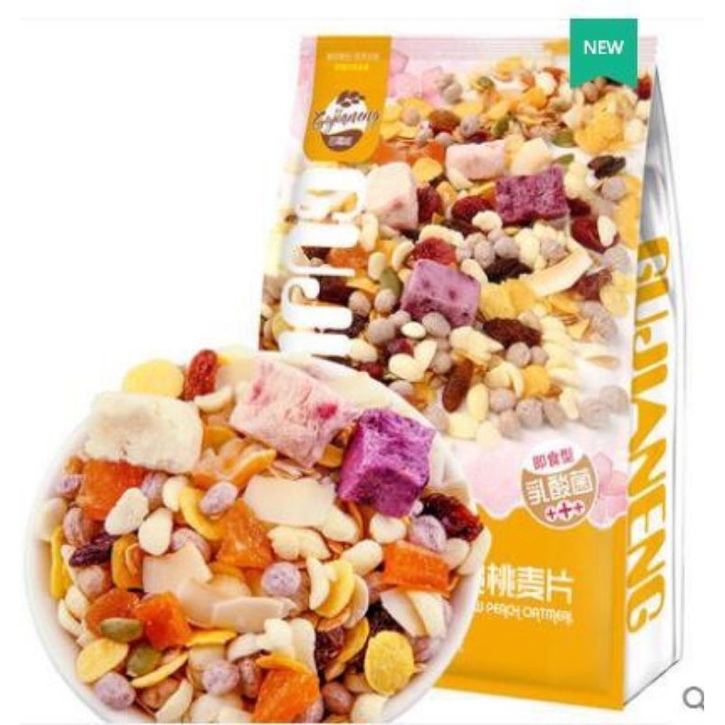 [GIẢM CÂN]Ngũ cốc sữa chua mix hạt, hoa quả YOGURT FRUIT OATMEAL gói 400-500g tuỳloại Đài Loan -sáng da đẹp dáng Hkfoods