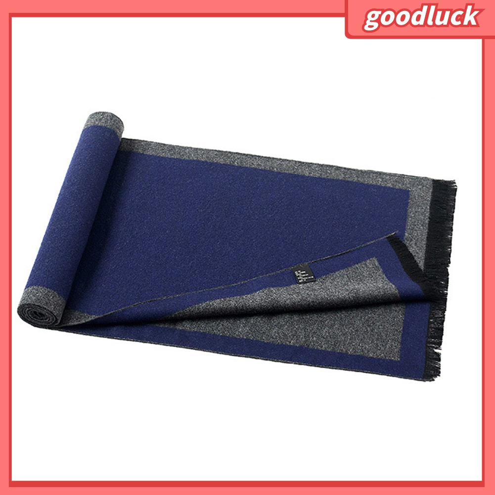 Khăn Choàng Cổ Mềm Mại Giữ Ấm Mùa Đông Thời Trang Cổ Điển Cho Nam