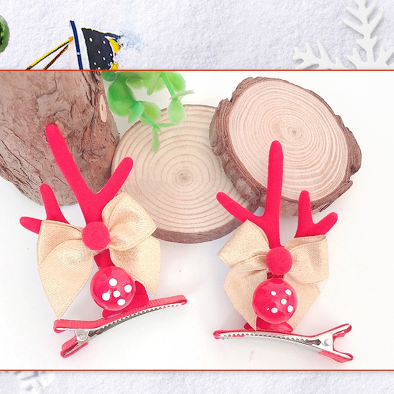 Kẹp Tóc Hình Sừng Tuần Lộc Giáng Sinh