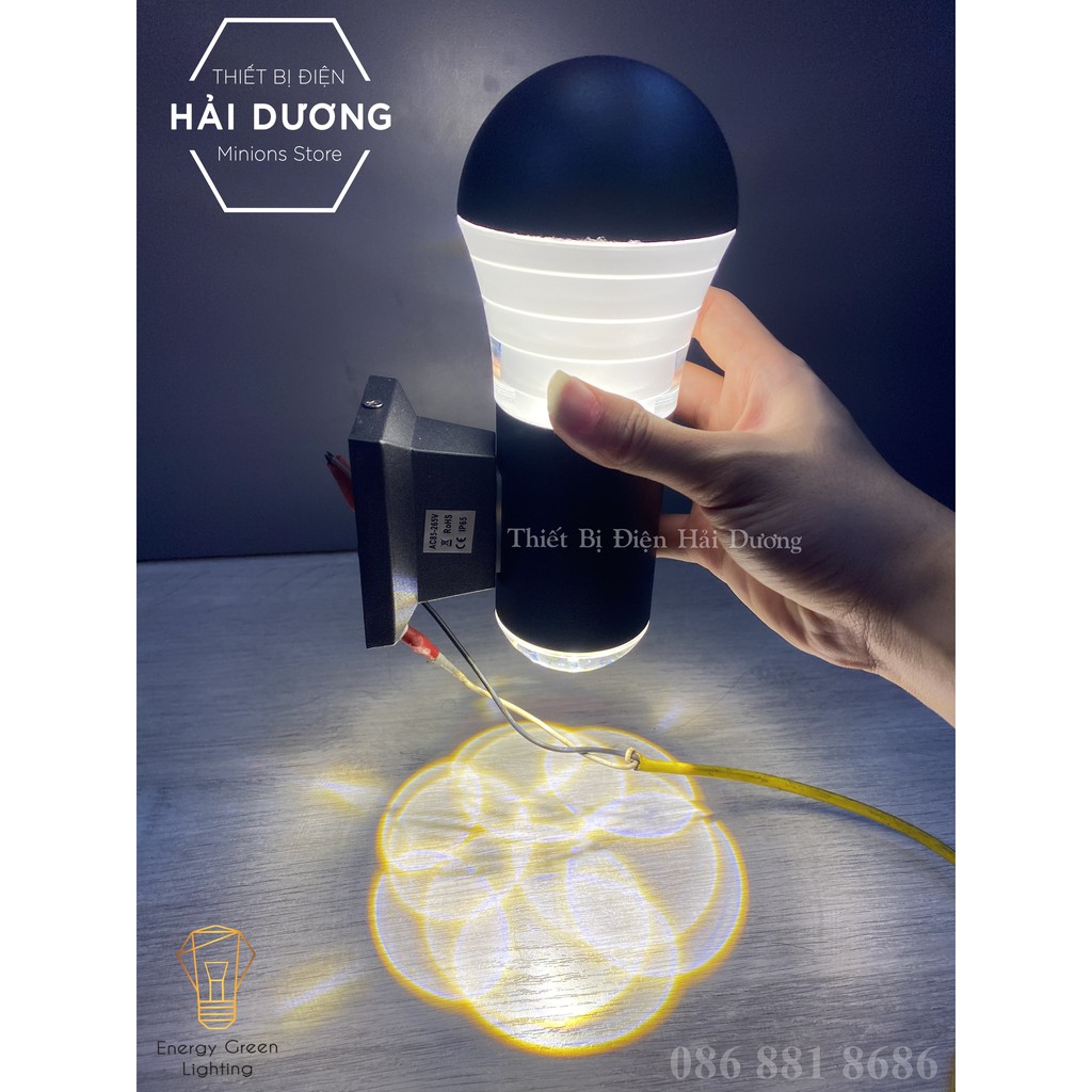 Đèn Led Treo Tường Gắn Tường Trang Trí Nhà Cầu Thang Thủy Tinh Led 7939-7941 - 3 Chế Độ Ánh Sáng - Energy Green Lighting