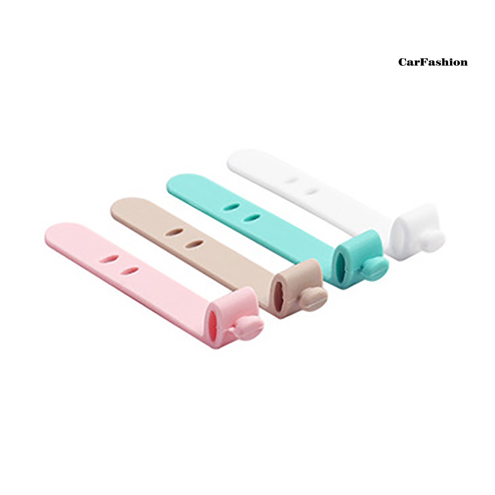 Set 4 Dụng Cụ Quấn Dây Cáp Bằng Silicon Hình Đáng Yêu