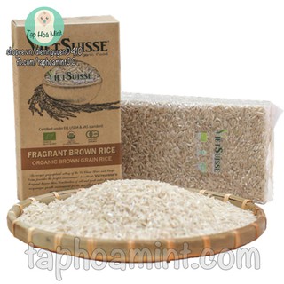 Gạo lứt hữu cơ VietSuisse 1kg - Date 2022