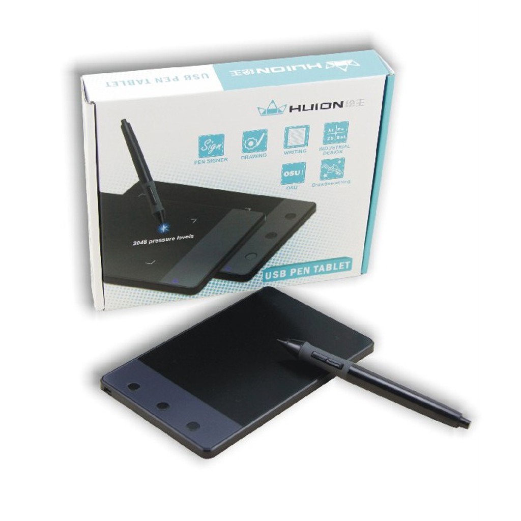 [Big Sale] Huion H420 Digital Graphic Tablet USB Signature Pad With Wireless Drawing Pen