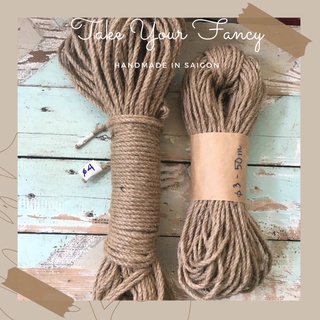 Cuộn 50 mét dây thừng gai xù đk 3mm- 4mm