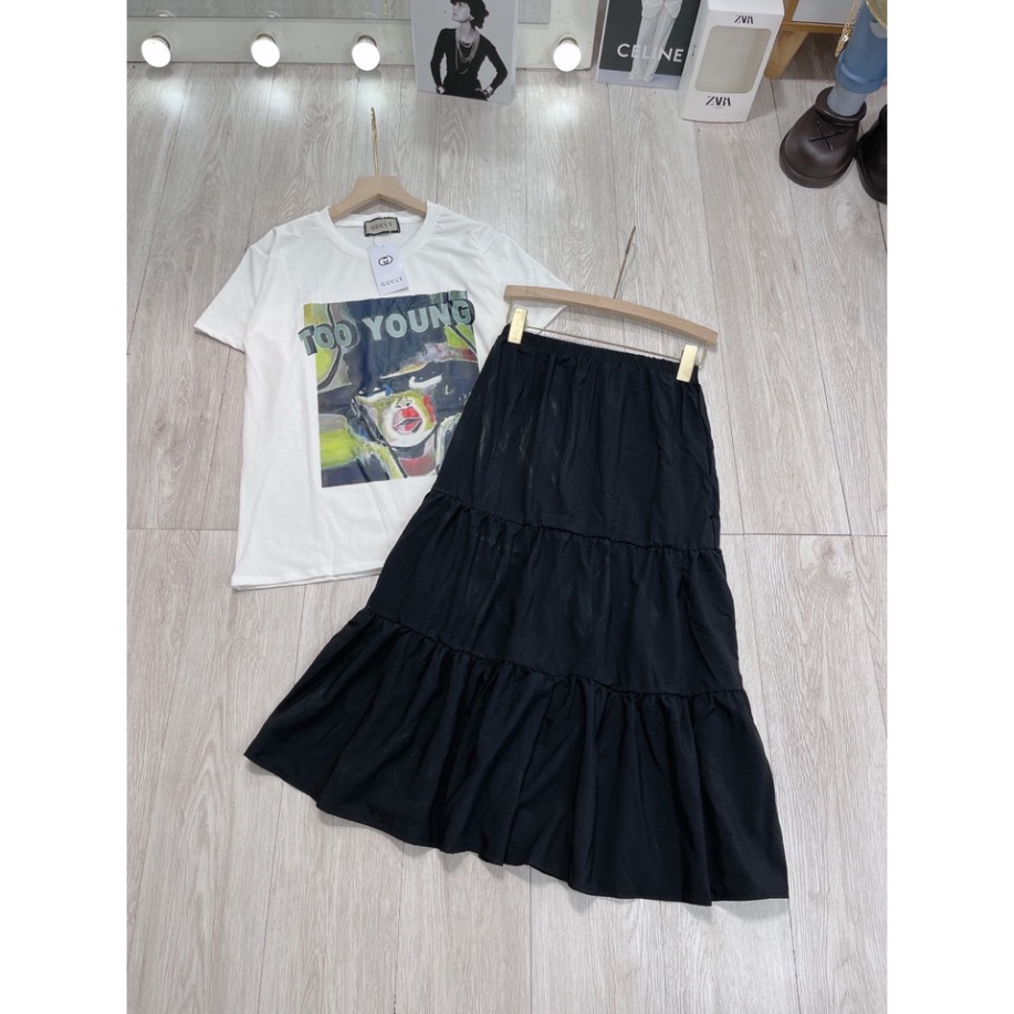 Set áo TOO YOUNG chân váy xòe tầng SL510 0322