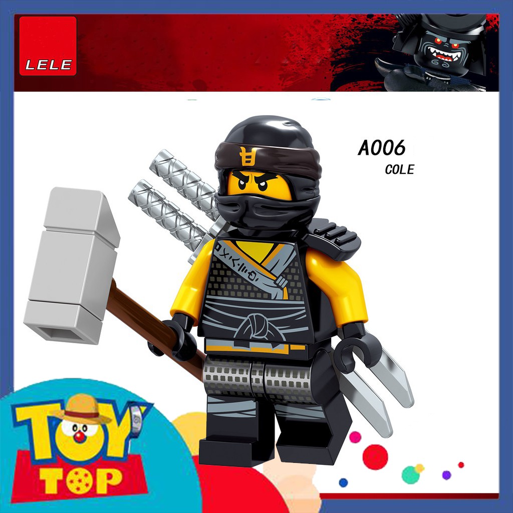 Đồ chơi lắp ráp mini ninja các mẫu Harumi Samurai X Lya Lloyd Jay Kai Zane Cole xếp hình Lele A001 - A008