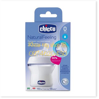 [Chính hãng- Made in Italy] Bình sữa núm nghiêng Pisa Natural Feeling Chicco