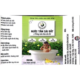Nước tắm sài đất cho bé 350ml