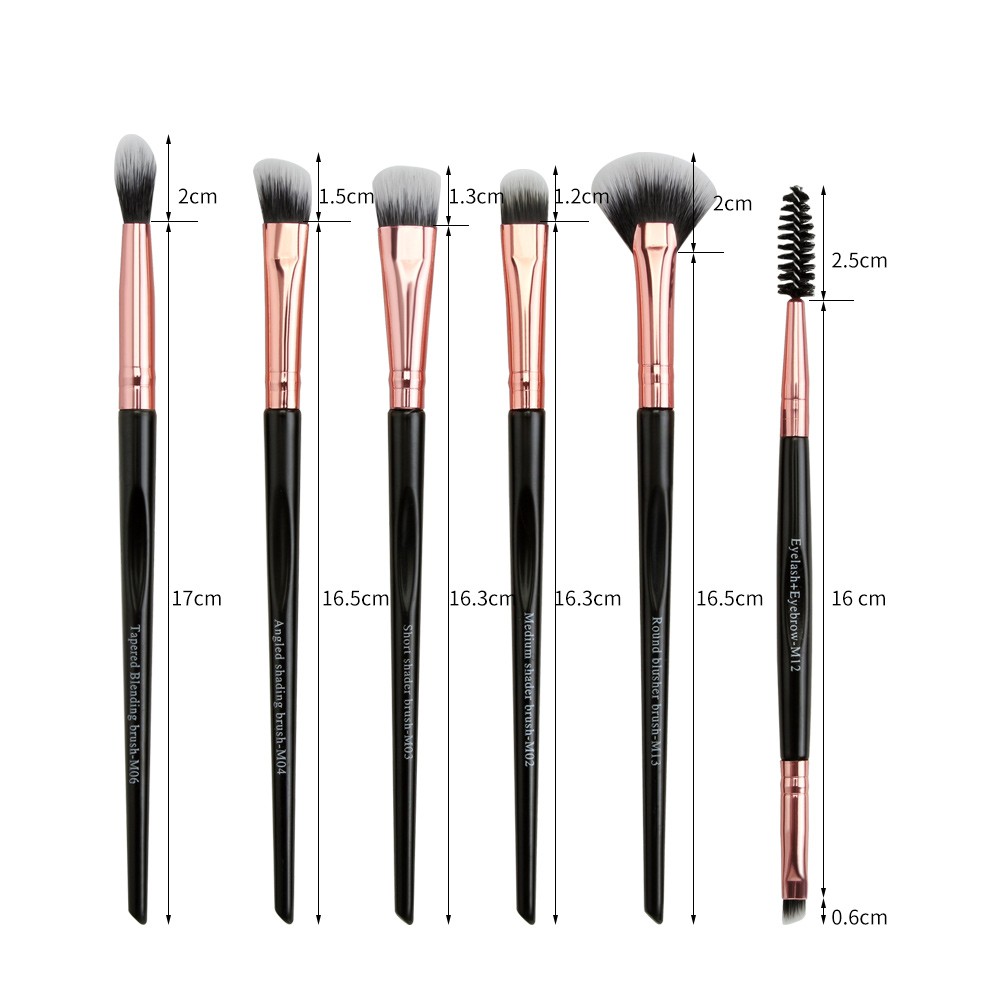 MAGEFY 6 chiếc / bộ cọ trang điểm mắt