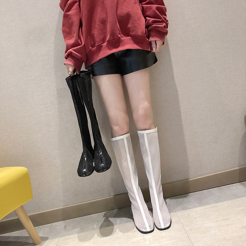 Giày Bốt Cổ Cao Phong Cách Âu Mỹ Thời Trang Cho Nữ