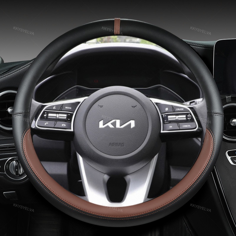 Bao Da Bọc Vô Lăng Xe Hơi 38cm 15Cm 15" Cho Kia Sportage Sid Rio 3 Soul Sportage Ceed Sorento Cerato K2 K3 K4 K5 KX3 KX5 2022