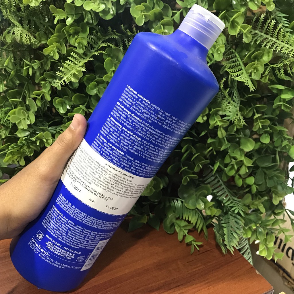 Dầu gội khử sắc tố cam Fanola No Orange - Extra Blue Pigment Shampoo 1000ml