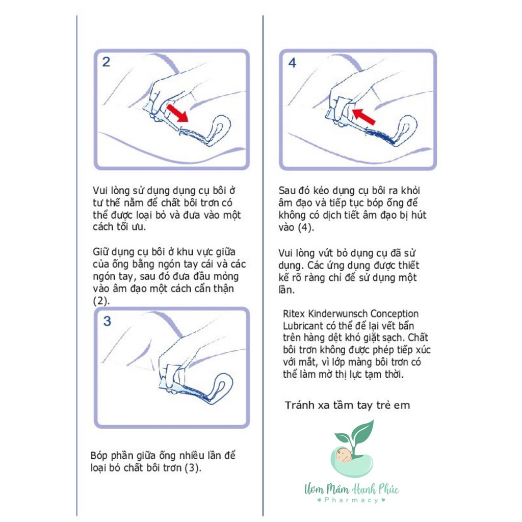 [BÁN LẺ] Gel Ritex Kinderwunsch Đức, 1 tuýp - hỗ trợ tăng thụ thai