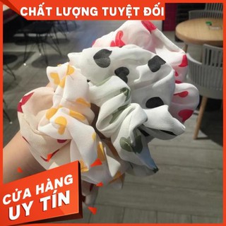 5 màu Scrunchies dây buộc tóc Phụ kiện tóc qa0208