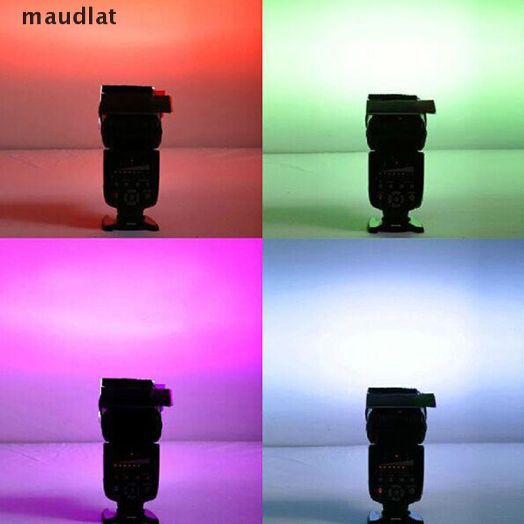 [maudlat] 12Pcs Flash Speedlite Color Gel Filters for Canon Nikon Sony Yongnuo DSLR Camera .