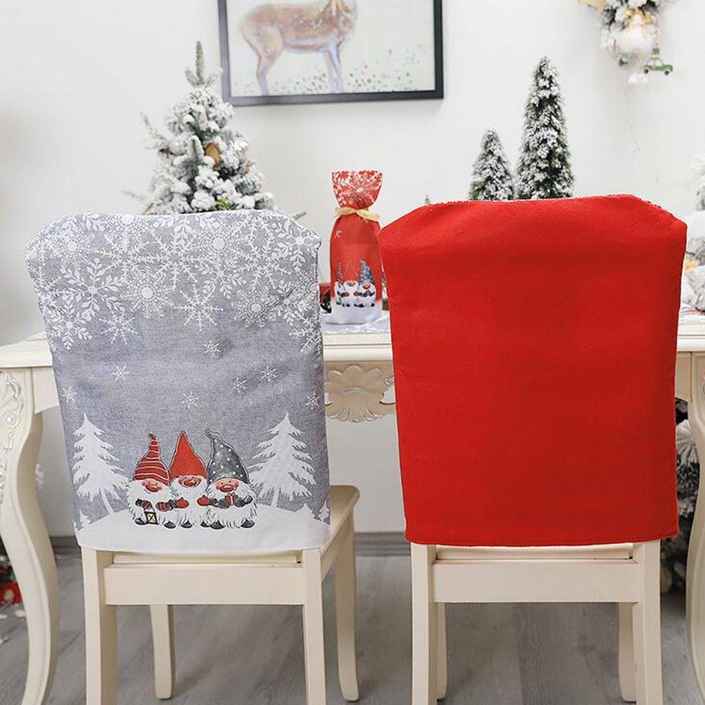 Vỏ Bọc Ghế Họa Tiết Giáng Sinh Trang Trí Nội Thất