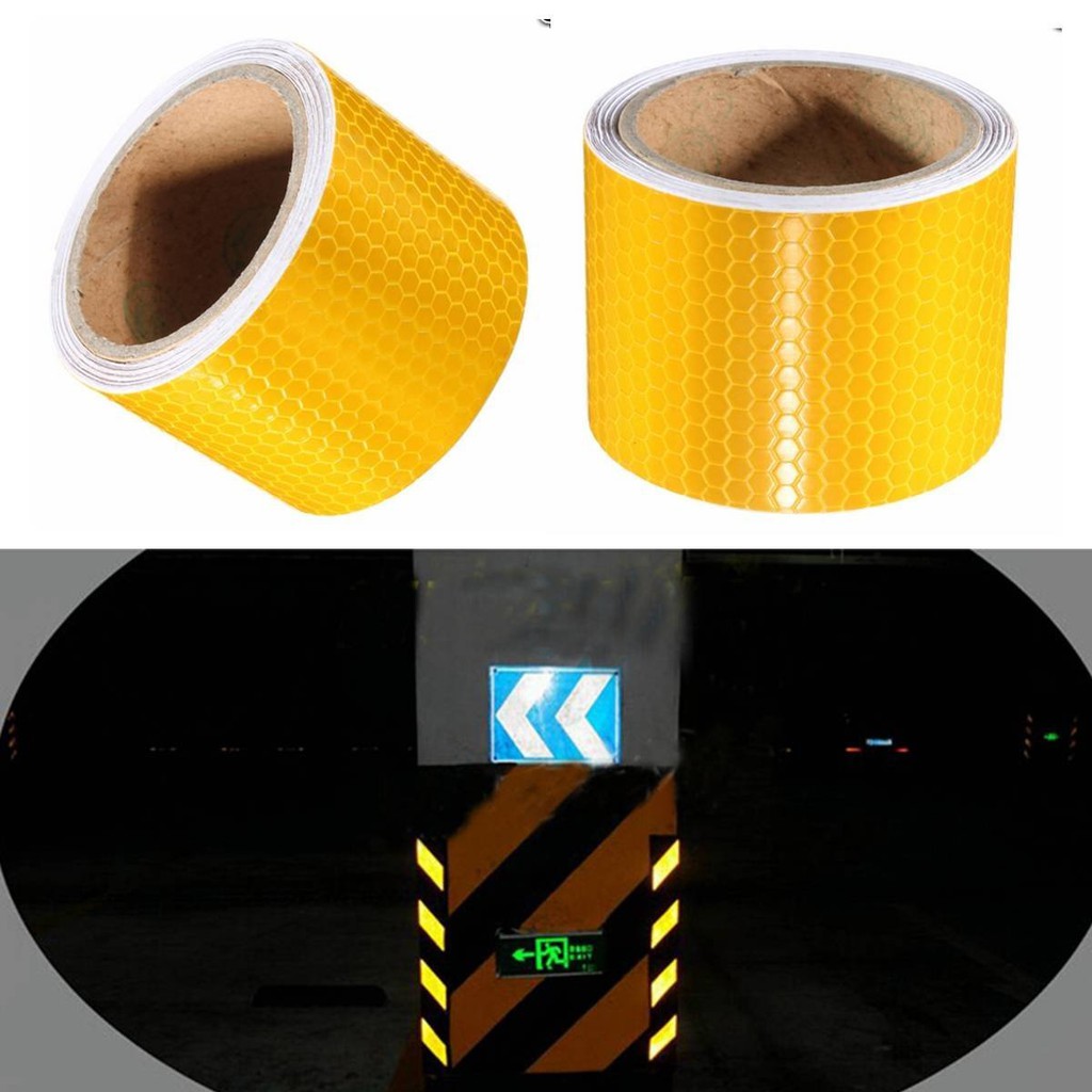 Băng keo phản quang kim cương 3-M 4083 Diamond Grade DG3 Reflective Sheeting 30mmx1m (Vàng Chanh) ducthanhauto