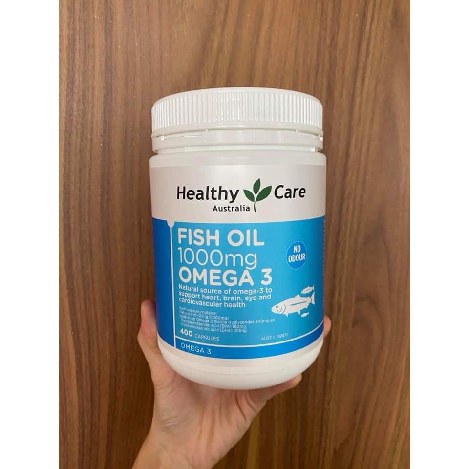 [CÓ BILL]  FISH OIL 1000MG OMEGA 3 HEALTHY CARE -  XUẤT XỨ ÚC